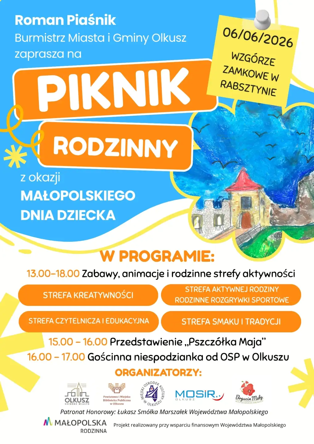 PIKNIK RODZINNY Z OKAZJI MAŁOPOLSKIEGO DNIA DZIECKA