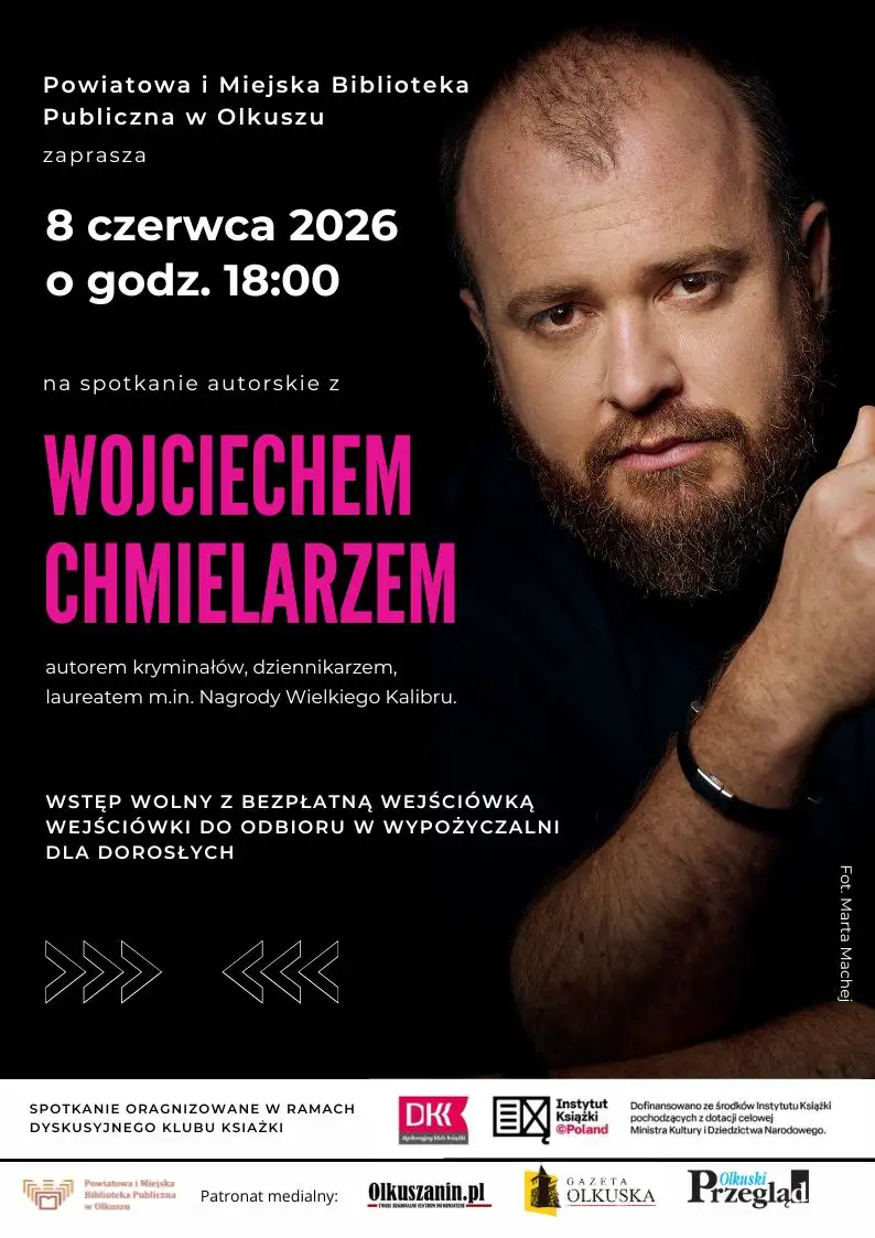 WOJCIECH CHMIELARZ W OLKUSKIEJ BIBLIOTECE