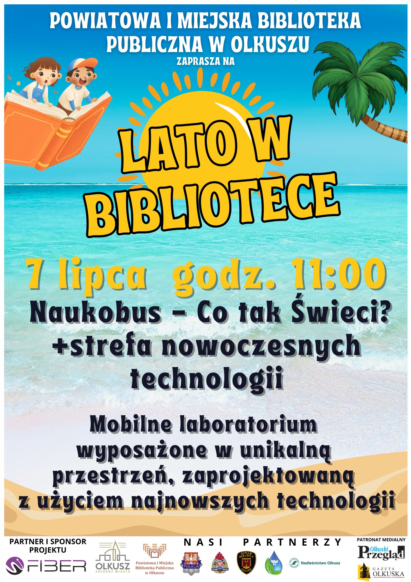 NAUKOBUS - CO TAK ŚWIECI? - LATO W BIBLIOTECE
