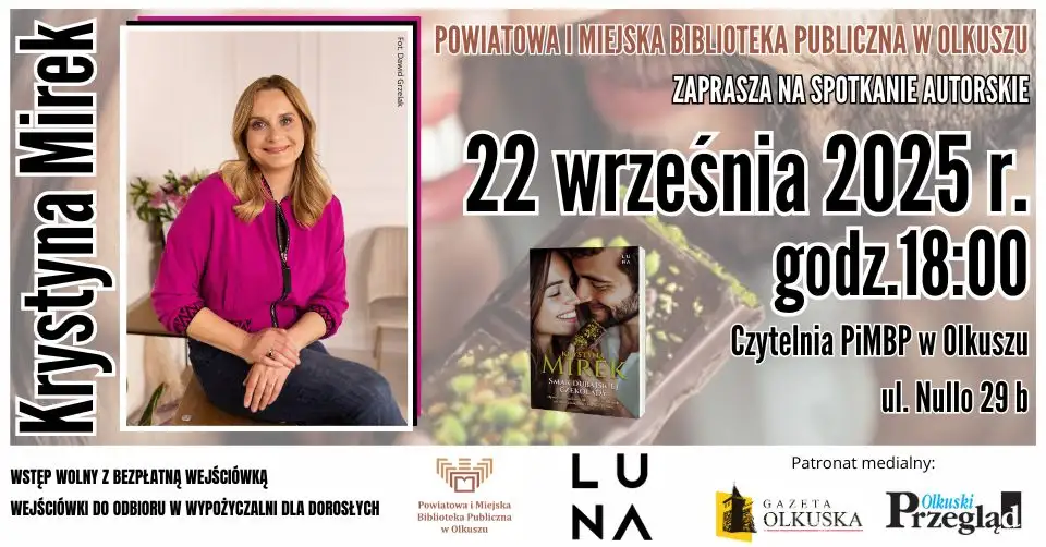 SPOTKANIE AUTORSKIE Z KRYSTYNĄ MIREK