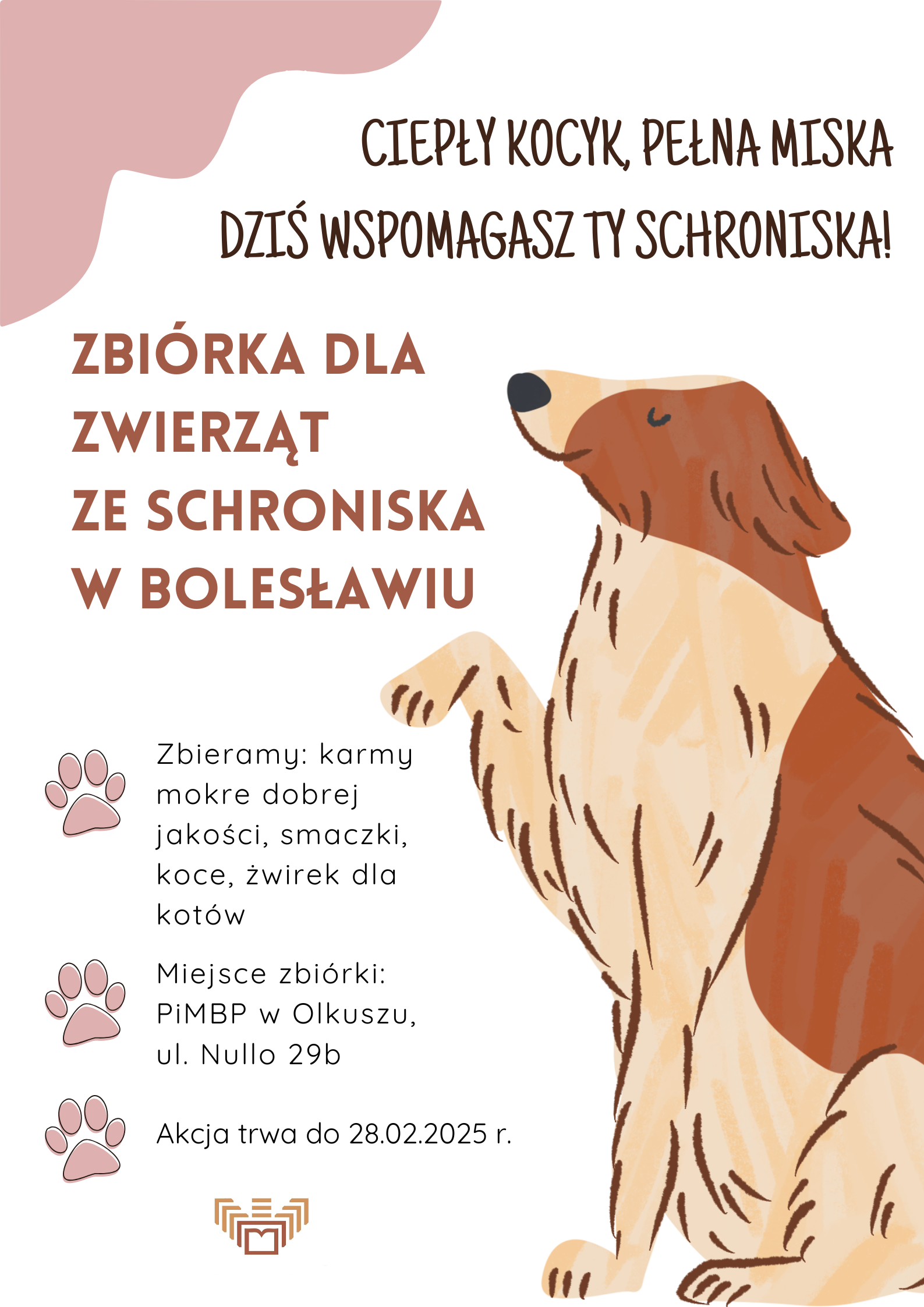 ZBIÓRKA DLA ZWIERZĄT ZE SCHRONISKA W BOLESŁAWIU