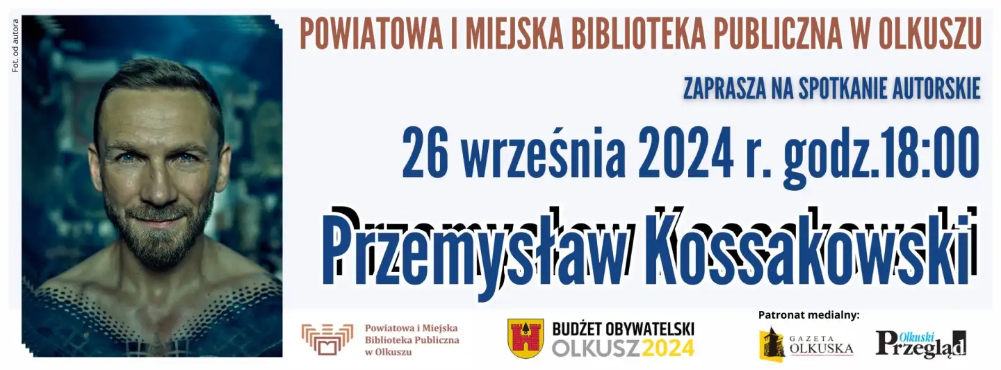 𝑫𝒓𝒐𝒅𝒛𝒚 𝑪𝒛𝒚𝒕𝒆𝒍𝒏𝒊𝒄𝒚 mamy dla Was wiadomość z ostatniej chwili ❗❗  Już w przyszłym tygodniu w naszej Bibliotece odbędzie się wyjątkowe spotkanie autorskie, którego gościem będzie Przemek Kossakowski.